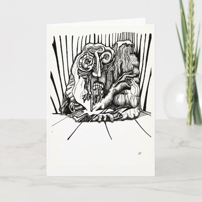 Cartão Na borda, por Brian Benson (Frente)