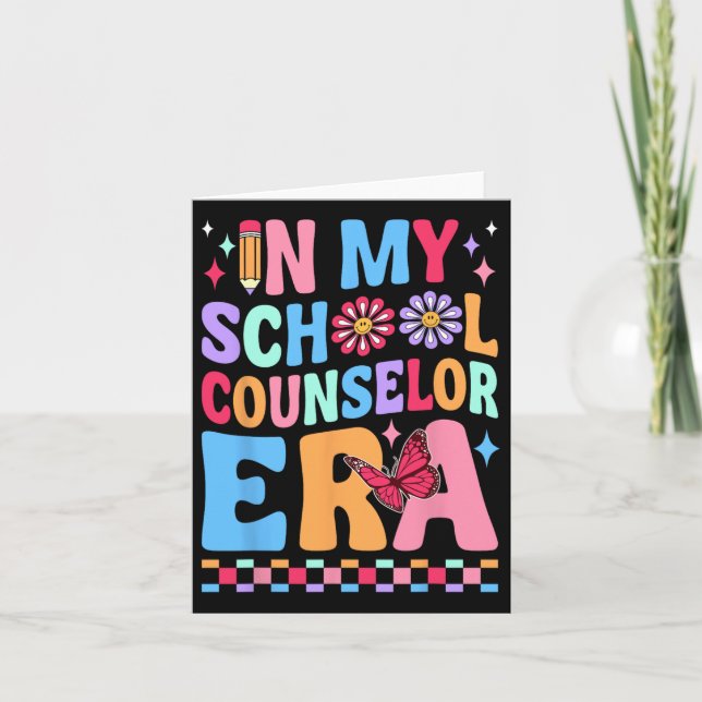 Cartão Na Era Do Meu Conselheiro Escolar (Frente)