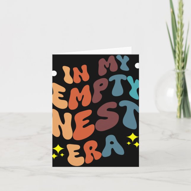 Cartão Na Era do Meu Ninho Vazio  (Frente)