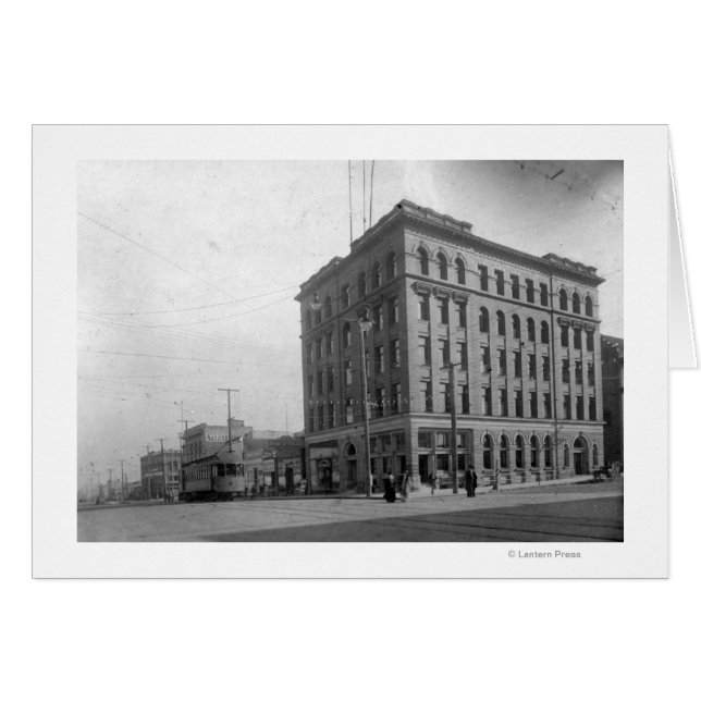 Cartão Na esquina na Avenida Hewitt (Frente Horizontal)