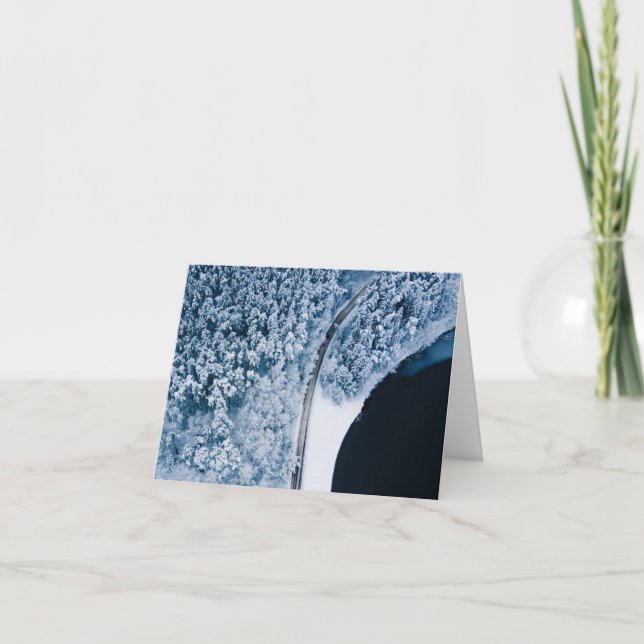 Cartão Na Estrada Para O Natal (Frente)