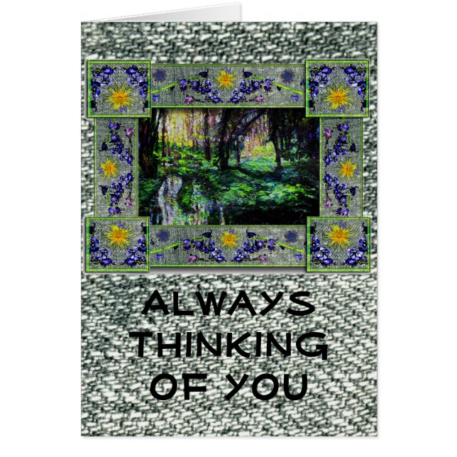 Cartão Na floresta (Frente)