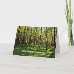 Cartão Na floresta - Com profunda simpatia