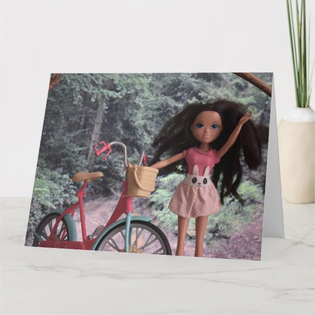 Cartão Na floresta para encontrar minha irmã (Frente)