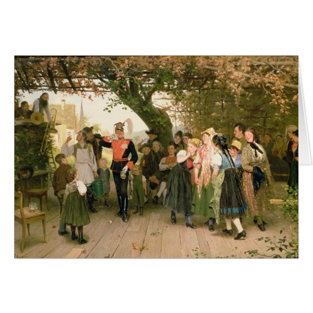 Cartão Na licença, 1883 (Frente Horizontal)