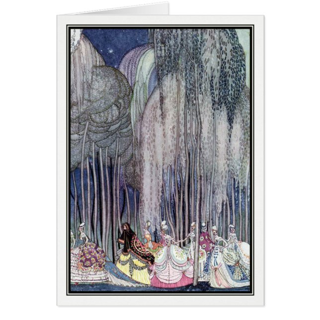 Cartão Na maneira à dança por Kay Nielsen (Frente)