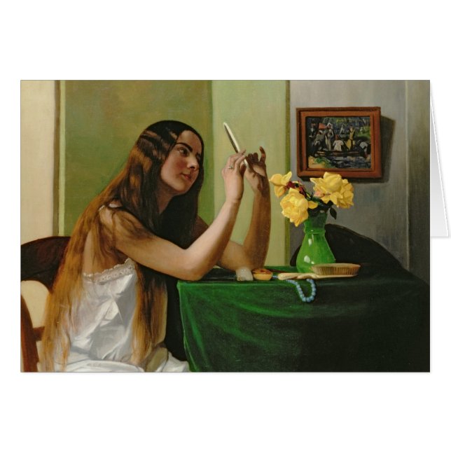 Cartão Na mesa de molho, 1911 (Frente Horizontal)