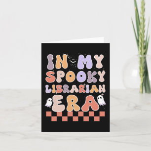 Cartão Na Minha Biblioteca Spookarian Era Ghost Halloween