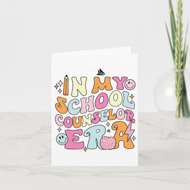 Cartão Na Minha Conselheira Era De Volta Ao Professor (Frente)
