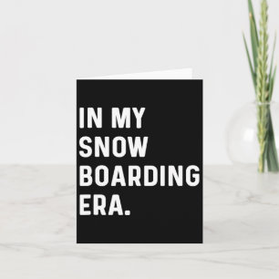 Cartão Na Minha Época De Neve - Snowboarder - Inverno De 