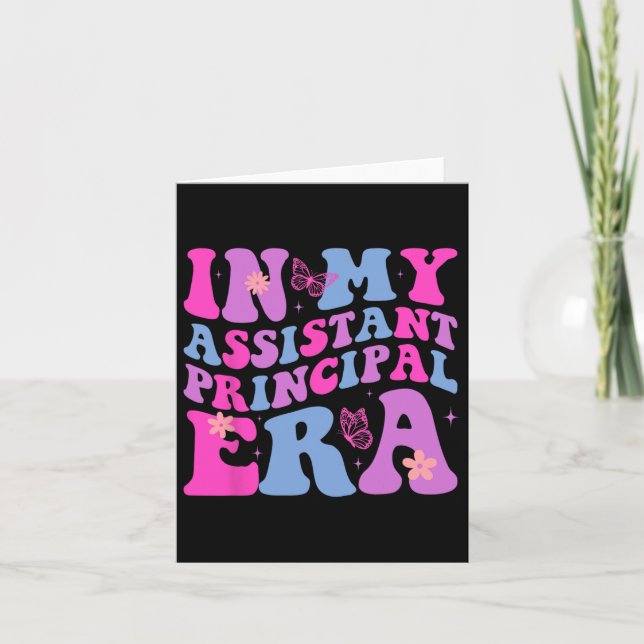 Cartão Na Minha Época Principal Assistente No Dia Passado (Frente)