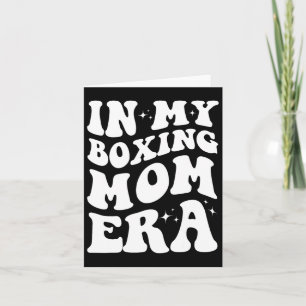 Cartão Na Minha Era Da Mãe, A Camisa Engraçada Boxando A