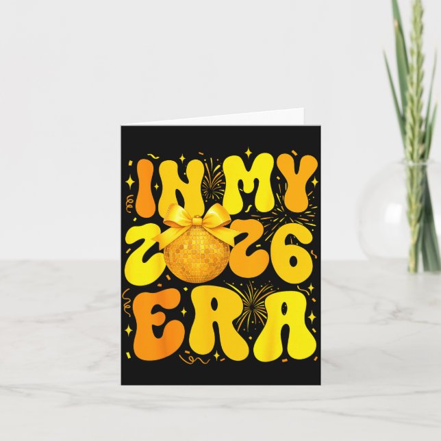 Cartão Na Minha Era de 2026 Feliz Ano Novo 2026 Família C (Frente)