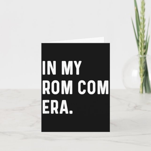 Cartão Na Minha Era de Comédia Romântica - Tendência Dive (Frente)