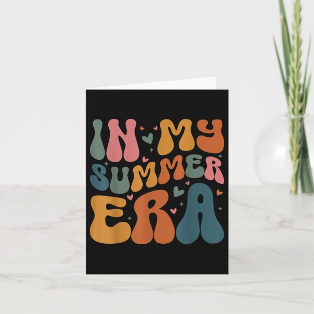 Cartão Na Minha Era De Verão Feliz Dia Passado De Profess (Frente)