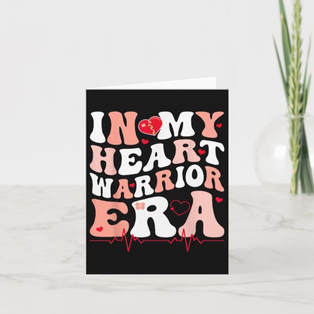 Cartão Na Minha Era Do Guerreiro Cardíaco Enfermeiros De  (Frente)