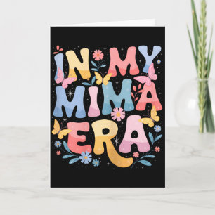 Cartão Na Minha Era Mima Retro Groovy Mima Dia das Mães M