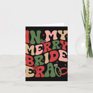 Cartão Na Minha Feliz Era Noiva Casamento De Natal De Gro