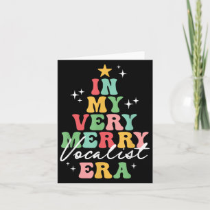 Cartão Na Minha Feliz Vocalista Era Matriz de Natal