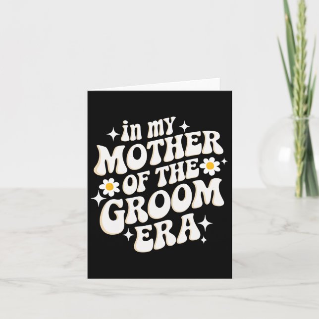 Cartão Na Minha Mãe Da Era Do Groom (Frente)