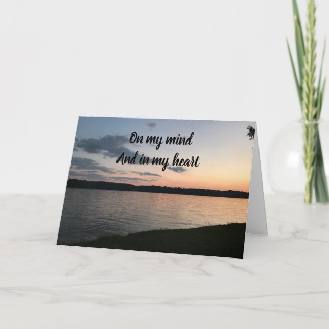 CARTÃO **NA MINHA MENTE E NO MEU CORAÇÃO** PARA VOCÊ SEMP (Frente)