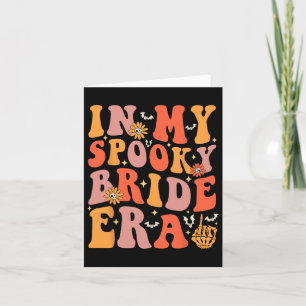Cartão Na Minha Noiva de Noiva, Groovy Halloween Ba