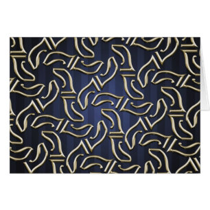 Cartão Na moda estrela de David Striped