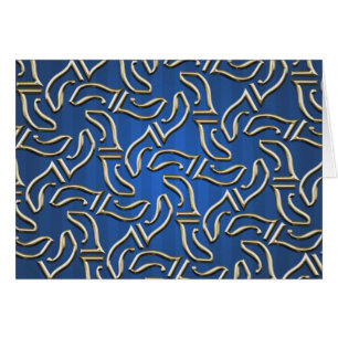 Cartão Na moda estrela de David Striped