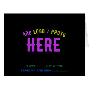 CARTÃO NA MODA MODERNO PERSONALIZÁVEL NEGRO VERIFICADO CO