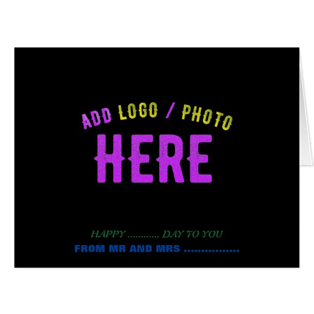 CARTÃO NA MODA MODERNO PERSONALIZÁVEL NEGRO VERIFICADO CO (Frente horizontal)