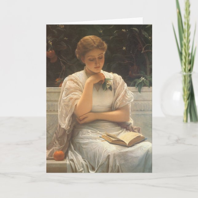 Cartão Na Orangeria de Charles Edward Perugini (Frente)