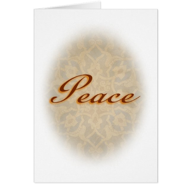Cartão Na paz (Frente)