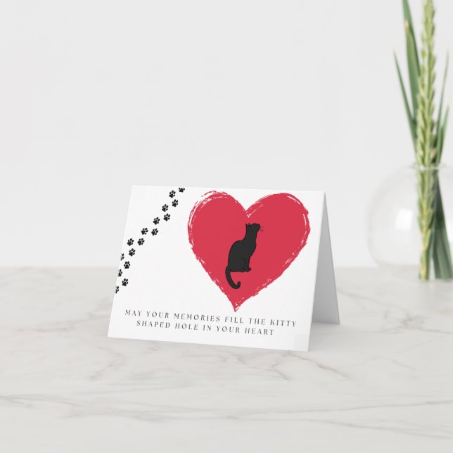 Cartão Na perda do seu gato (Frente)