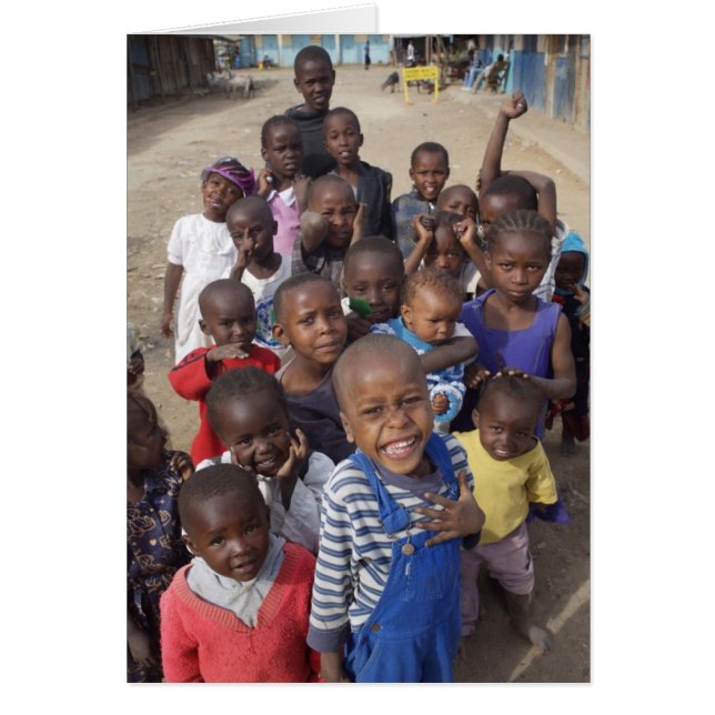 Cartão Na rua, Gilgil, Quénia (Frente)