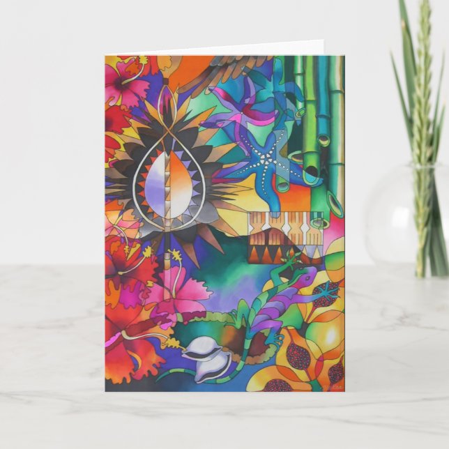 CARTÃO "NA SOMBRA DA GIGANTE MONTANHA IV DORMINDO" (Frente)