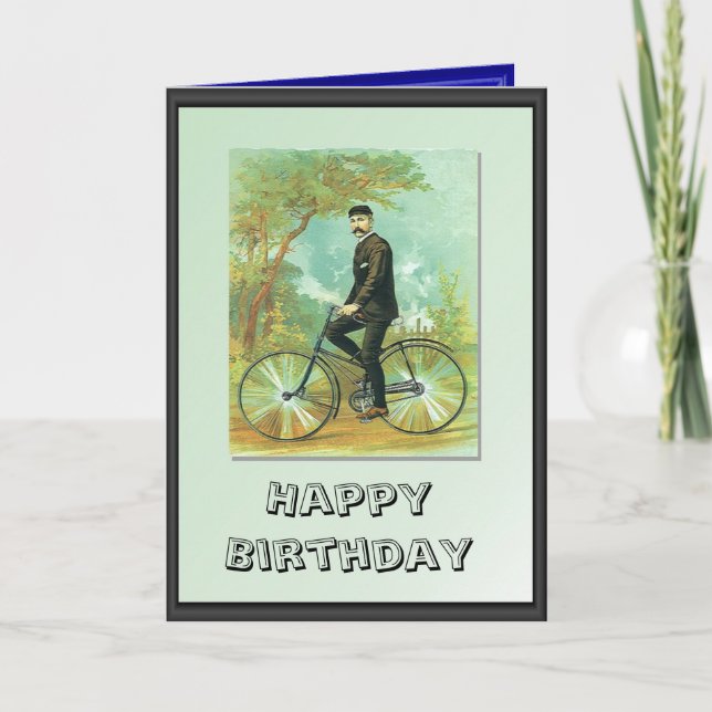 Cartão Na sua bicicleta (Frente)