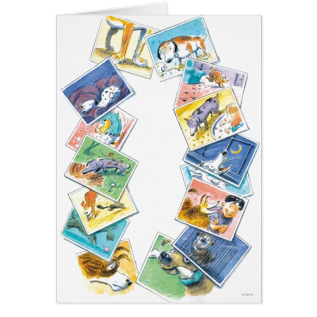 Cartão Na vida de um cão (Frente)