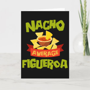 Cartão Nacho Average Figueroa Aniversário Divertido Perso