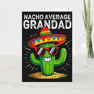 Cartão Nacho avô médio engraçado cinco de maio mexicano