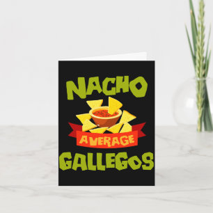 Cartão Nacho gallegos médio piadinhas de aniversário sobr