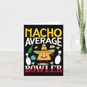 Cartão Nacho Média Bowler Cinco De Mayo Boliche Mexicano