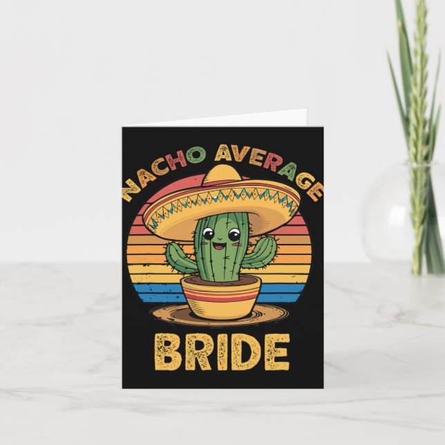 Cartão Nacho Média Bride Cinco Mexicanos De Mayo Funny (Frente)