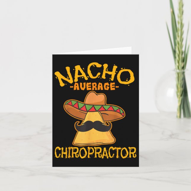 Cartão Nacho Média Chiropractor Mexicano Cinco De Mayo F (Frente)