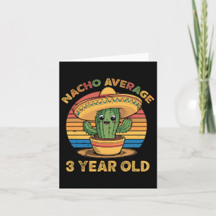 Cartão Nacho Média de 3 Anos Cinco De Mayo Terceiro Nasci