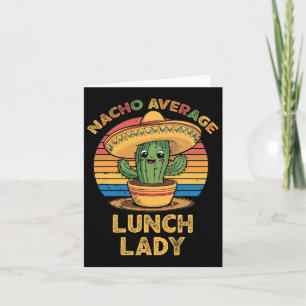 Cartão Nacho Média de Almoço Lady Mexicana Cinco De Mayo
