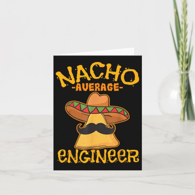 Cartão Nacho Média de Professores de Engenharia de Engenh (Frente)