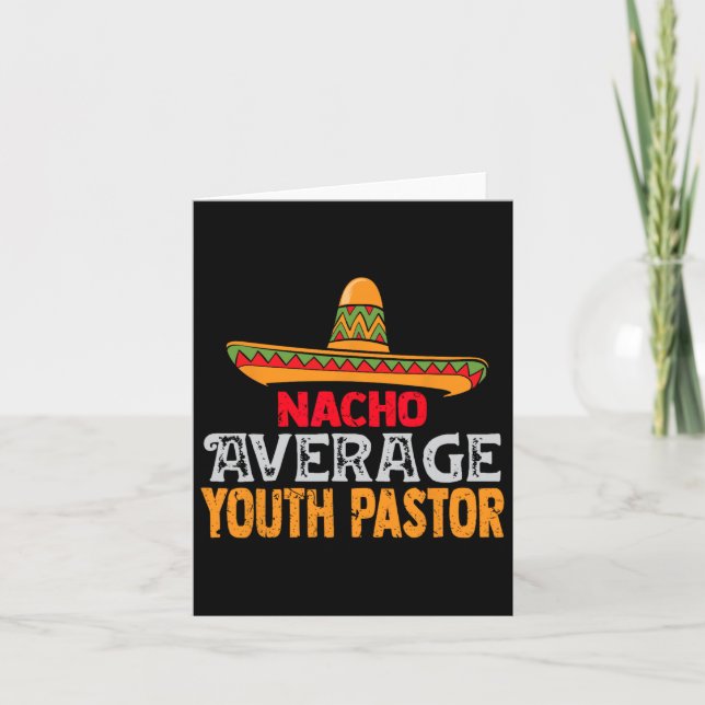 Cartão Nacho Média dos Jovens Pastores Cinco De Mayo Mexi (Frente)