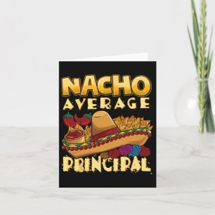 Cartão Nacho Média dos Principais Tacos Mexicanos Sombrer