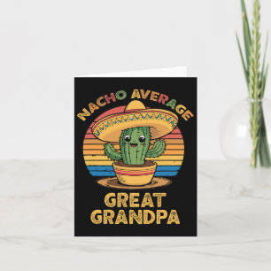 Cartão Nacho Média Excelente Avô Vinculando Cinco Mexican