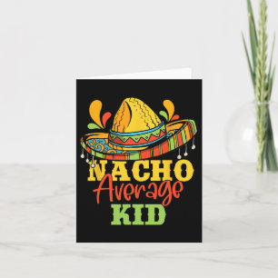 Cartão Nacho Média Kid Cinco De Mayo Correspondência Mexi